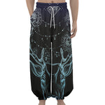 Bohemian Spiritual Deer Print Lantern Pants