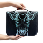 Bohemian Spiritual Deer Print Leather Bible Cover