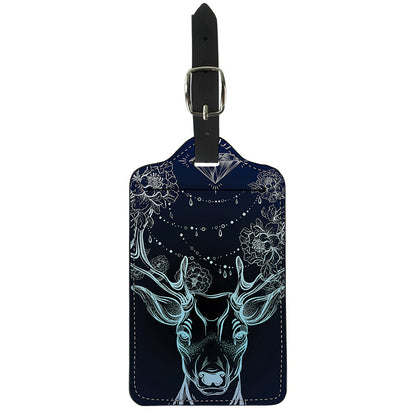 Bohemian Spiritual Deer Print Luggage Tag