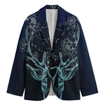 Bohemian Spiritual Deer Print Men's Cotton Blazer