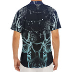 Bohemian Spiritual Deer Print Men's Deep V-Neck Shirt