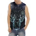 Bohemian Spiritual Deer Print Men's Fitness Tank Top