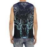 Bohemian Spiritual Deer Print Men's Fitness Tank Top