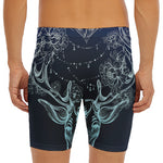 Bohemian Spiritual Deer Print Men's Long Boxer Briefs