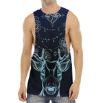 Bohemian Spiritual Deer Print Men's Muscle Tank Top