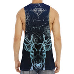 Bohemian Spiritual Deer Print Men's Muscle Tank Top
