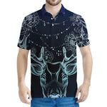 Bohemian Spiritual Deer Print Men's Polo Shirt