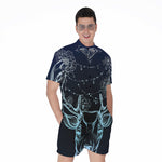 Bohemian Spiritual Deer Print Men's Rompers