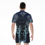 Bohemian Spiritual Deer Print Men's Rompers