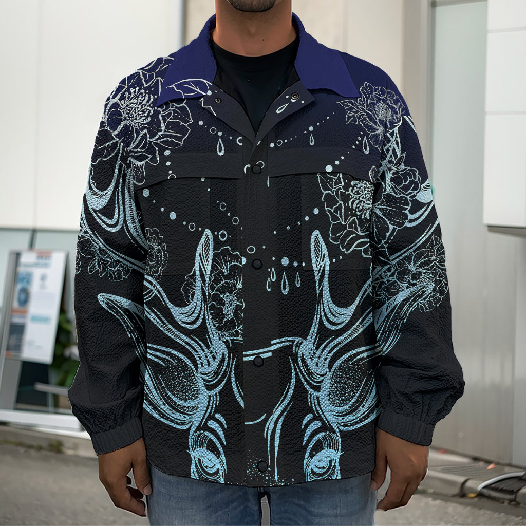 Bohemian Spiritual Deer Print Men's Shirt Jacket