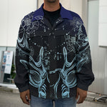 Bohemian Spiritual Deer Print Men's Shirt Jacket