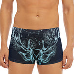 Bohemian Spiritual Deer Print Men's Short Boxer Briefs