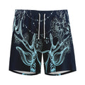 Bohemian Spiritual Deer Print Men's Athletic Shorts