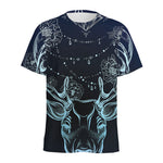 Bohemian Spiritual Deer Print Men's Sports T-Shirt