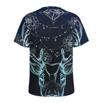 Bohemian Spiritual Deer Print Men's Sports T-Shirt