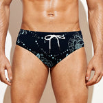 Bohemian Spiritual Deer Print Men's Swim Briefs