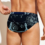 Bohemian Spiritual Deer Print Men's Swim Briefs