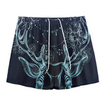 Bohemian Spiritual Deer Print Mesh Shorts