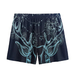 Bohemian Spiritual Deer Print Mesh Shorts