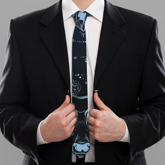 Bohemian Spiritual Deer Print Necktie