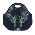 Bohemian Spiritual Deer Print Neoprene Lunch Bag