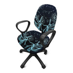 Bohemian Spiritual Deer Print Office Chair Cover