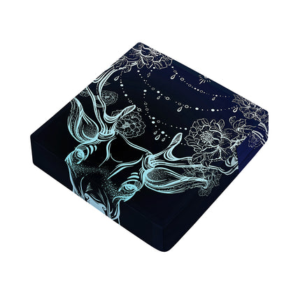Bohemian Spiritual Deer Print Outdoor Seat Cushion Cover