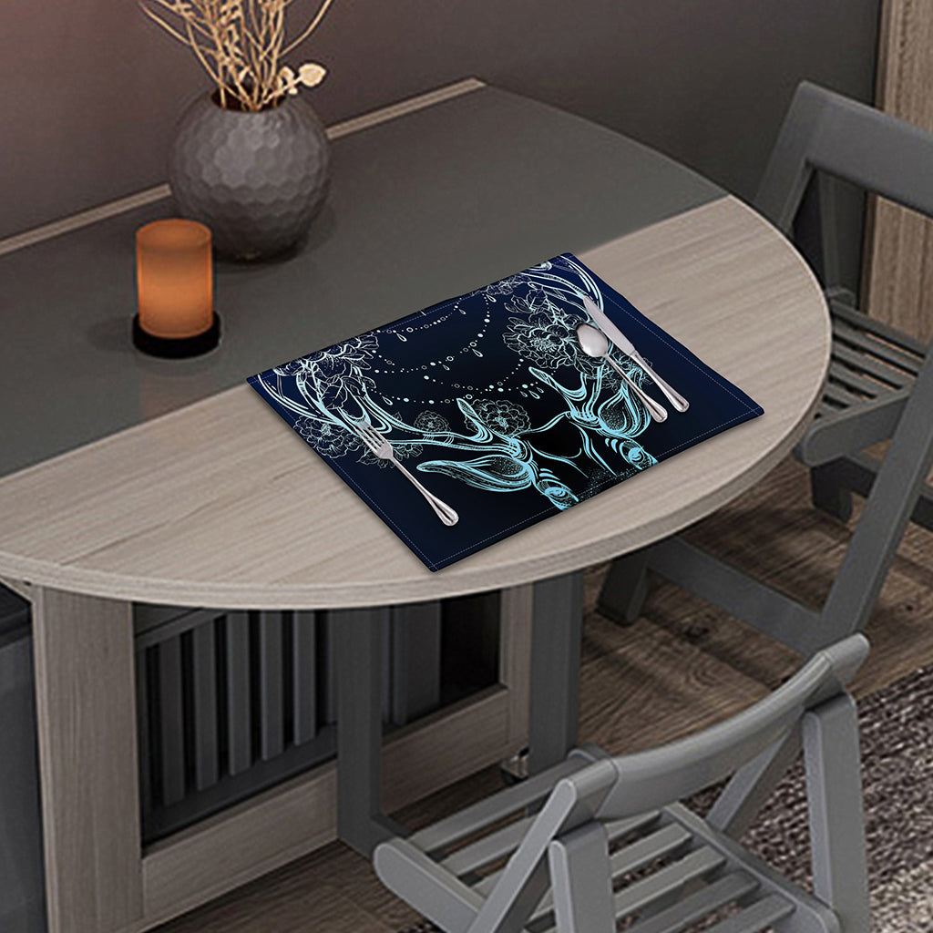 Bohemian Spiritual Deer Print Placemat