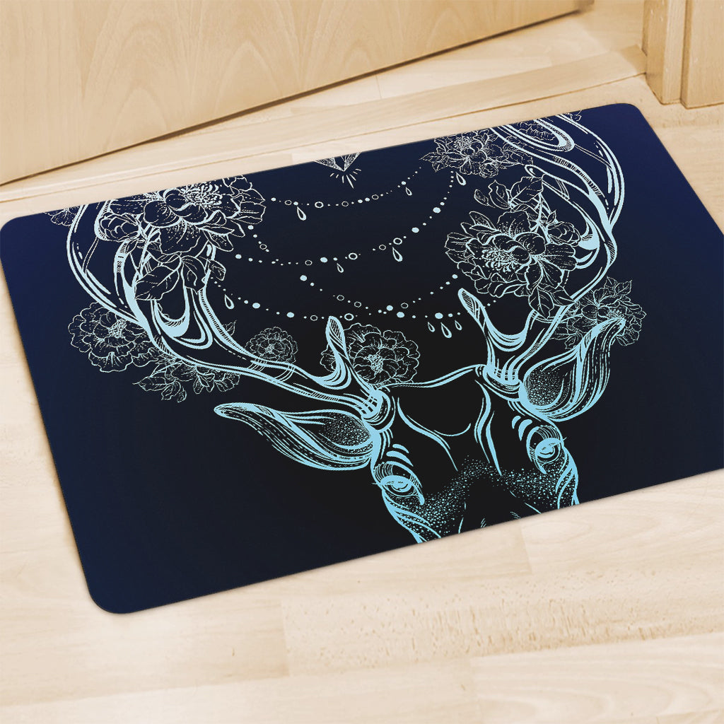 Bohemian Spiritual Deer Print Polyester Doormat