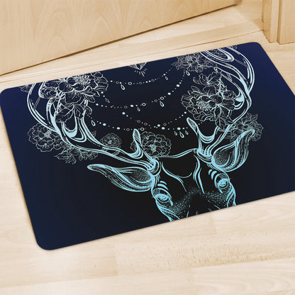 Bohemian Spiritual Deer Print Polyester Doormat