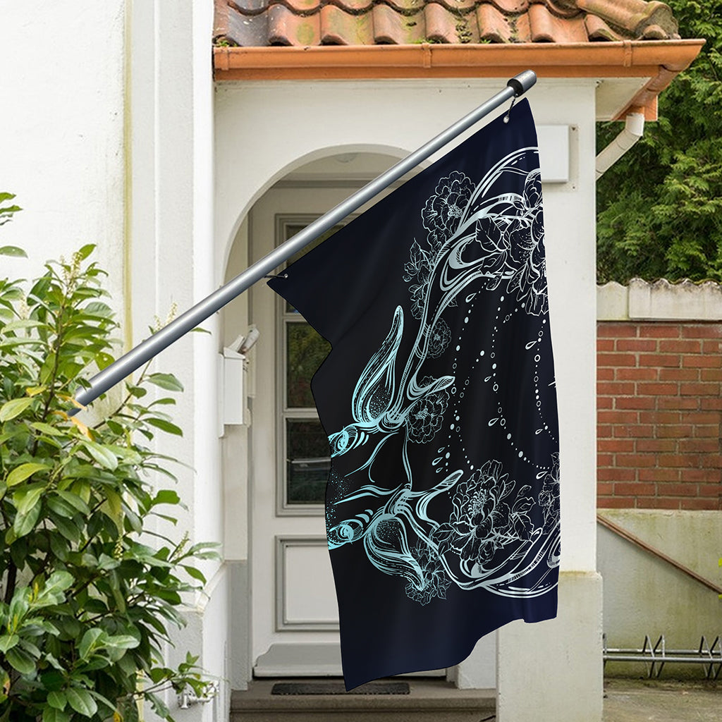 Bohemian Spiritual Deer Print Polyester Flag