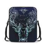 Bohemian Spiritual Deer Print Rectangular Crossbody Bag