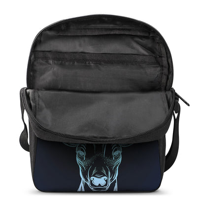 Bohemian Spiritual Deer Print Rectangular Crossbody Bag