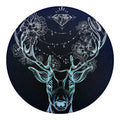 Bohemian Spiritual Deer Print Round Blanket