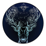 Bohemian Spiritual Deer Print Round Floor Mat