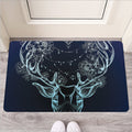 Bohemian Spiritual Deer Print Rubber Doormat