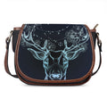 Bohemian Spiritual Deer Print Saddle Bag