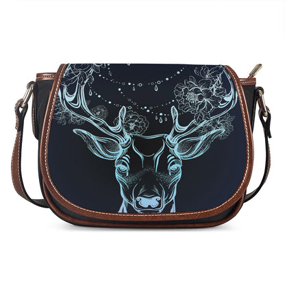 Bohemian Spiritual Deer Print Saddle Bag