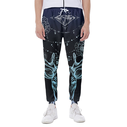 Bohemian Spiritual Deer Print Scuba Joggers