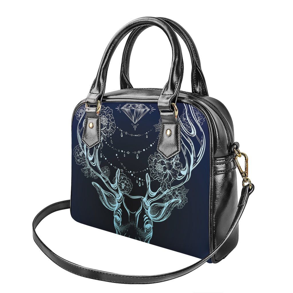 Bohemian Spiritual Deer Print Shoulder Handbag