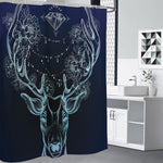 Bohemian Spiritual Deer Print Shower Curtain