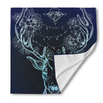 Bohemian Spiritual Deer Print Silk Bandana