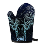 Bohemian Spiritual Deer Print Single Oven Mitt