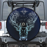 Bohemian Spiritual Deer Print Tire Cover With Camera Hole
