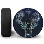 Bohemian Spiritual Deer Print Tire Cover With Camera Hole