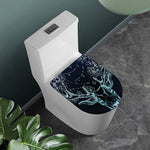 Bohemian Spiritual Deer Print Toilet Lid Cover