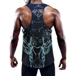 Bohemian Spiritual Deer Print Training Tank Top