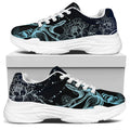 Bohemian Spiritual Deer Print White Chunky Shoes