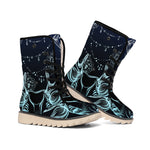 Bohemian Spiritual Deer Print Winter Boots