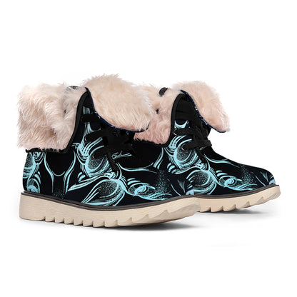 Bohemian Spiritual Deer Print Winter Boots